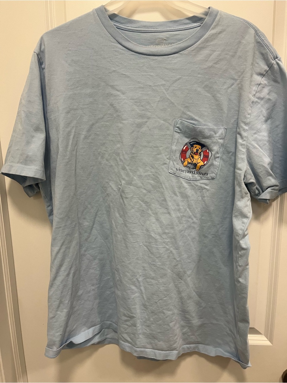 Vineyard Vines Short Sleeve T-Shirt Golden Retriever 1998 EUC XL